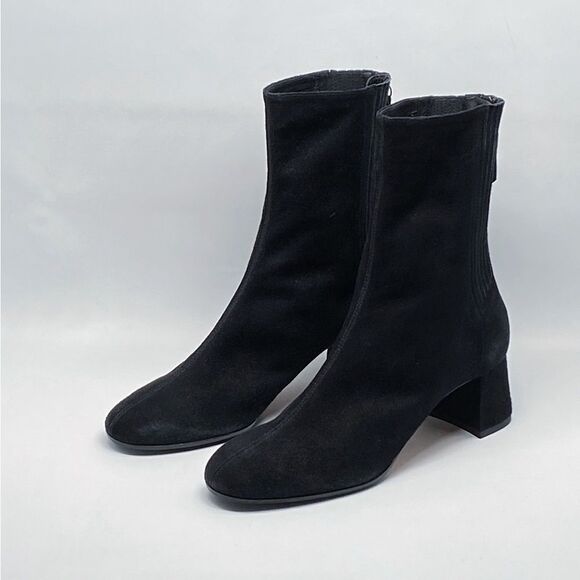 Aquazzura  Saint Honore Suede Ankle Boots size 35.5 - Picture 1 of 14
